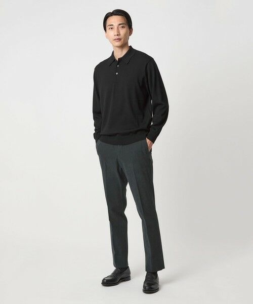 green label relaxing / グリーンレーベル リラクシング ニット・セーター | Super 120's ハイゲージ ニット ポロシャツ | 詳細1