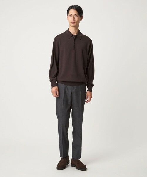 green label relaxing / グリーンレーベル リラクシング ニット・セーター | Super 120's ハイゲージ ニット ポロシャツ | 詳細8