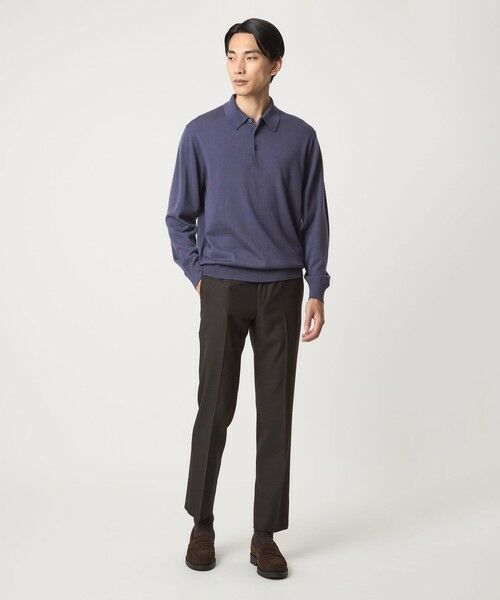 green label relaxing / グリーンレーベル リラクシング ニット・セーター | Super 120's ハイゲージ ニット ポロシャツ | 詳細17