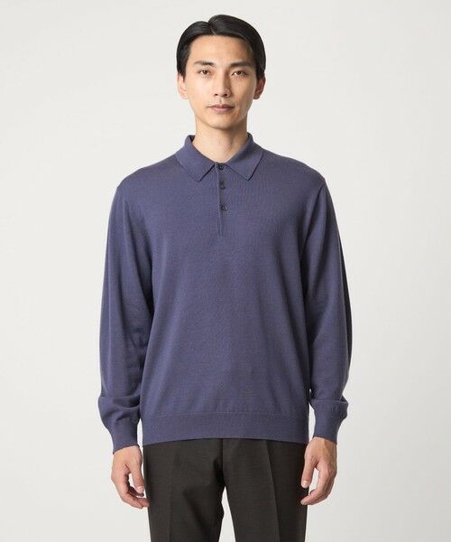green label relaxing / グリーンレーベル リラクシング ニット・セーター | Super 120's ハイゲージ ニット ポロシャツ | 詳細20