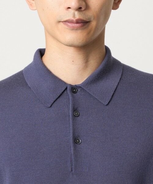 green label relaxing / グリーンレーベル リラクシング ニット・セーター | Super 120's ハイゲージ ニット ポロシャツ | 詳細23
