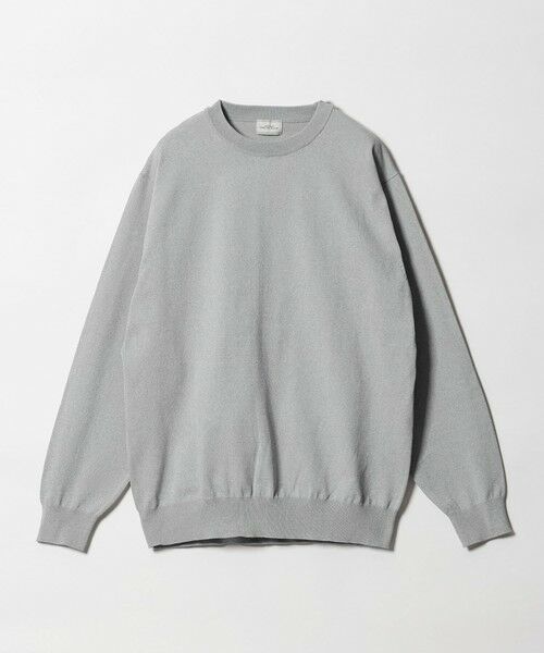 green label relaxing/グリーンレーベル リラクシング A+ MOULINE ポリエステル クルーネック ニット -ウォッシャブル- MD. GRAY S green label relaxing/グリーンレーベル リラクシング A+ MOULINE ポリエステル クルーネック ニット -ウォッシャブル- MD. GRAY S