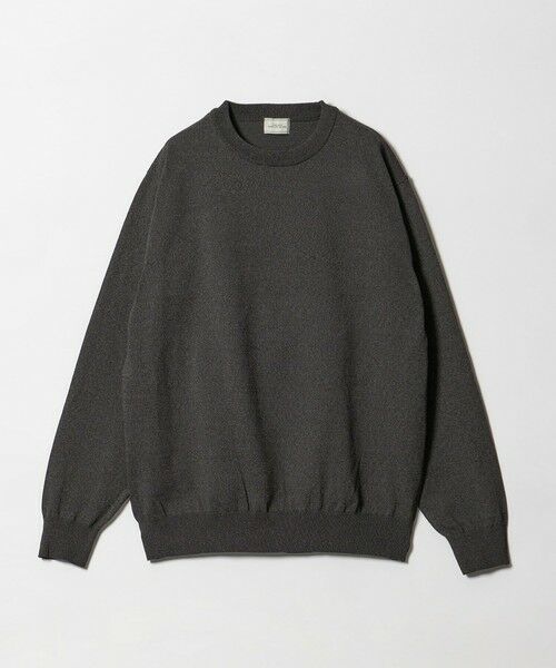 green label relaxing/グリーンレーベル リラクシング A+ MOULINE ポリエステル クルーネック ニット -ウォッシャブル- DK. GRAY M green label relaxing/グリーンレーベル リラクシング A+ MOULINE ポリエステル クルーネック ニット -ウォッシャブル- DK. GRAY M