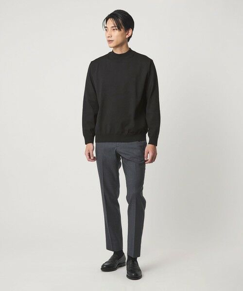 green label relaxing / グリーンレーベル リラクシング ニット・セーター | A+ ポリエステル モックネック ニット -ウォッシャブル- | 詳細1