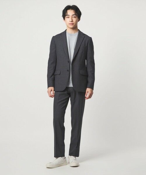 green label relaxing / グリーンレーベル リラクシング セットアップ | A+ TWPU バーズアイ スリム アジャスター スラックス -ウォッシャブル・ストレッチ- | 詳細3