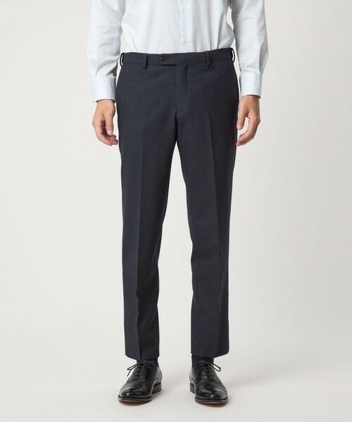 green label relaxing / グリーンレーベル リラクシング セットアップ | A+ TWPU バーズアイ スリム アジャスター スラックス -ウォッシャブル・ストレッチ- | 詳細13