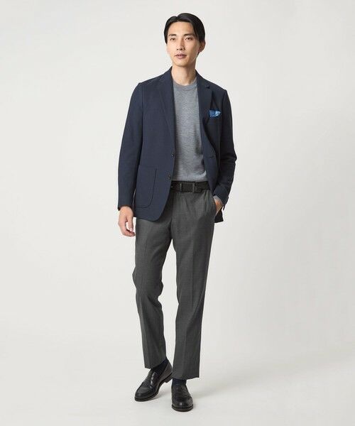 green label relaxing / グリーンレーベル リラクシング スラックス・ドレスパンツ | TW サキソニー アジャスター スリム スラックス -ウォッシャブル・ストレッチ- | 詳細1