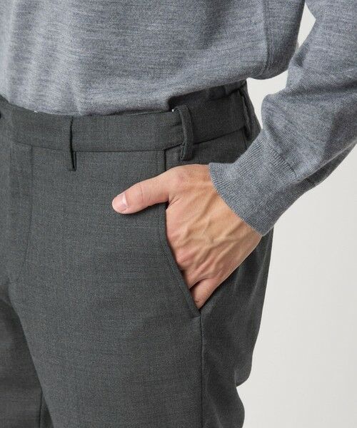 green label relaxing / グリーンレーベル リラクシング スラックス・ドレスパンツ | TW サキソニー アジャスター スリム スラックス -ウォッシャブル・ストレッチ- | 詳細7