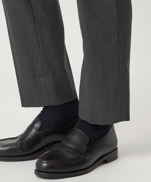 green label relaxing / グリーンレーベル リラクシング スラックス・ドレスパンツ | TW サキソニー アジャスター スリム スラックス -ウォッシャブル・ストレッチ- | 詳細8