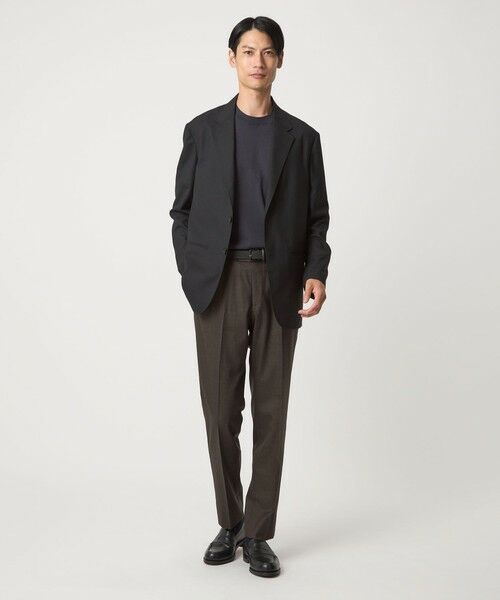 green label relaxing / グリーンレーベル リラクシング スラックス・ドレスパンツ | TW サキソニー アジャスター スリム スラックス -ウォッシャブル・ストレッチ- | 詳細11