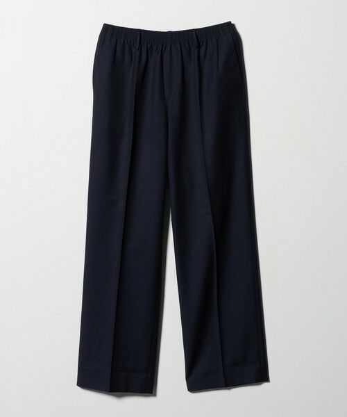 green label relaxing / グリーンレーベル リラクシング スラックス・ドレスパンツ | <Cellar Door>TR アルフォンソ ベルトループ オーバーサイズド イージーパンツ(NAVY)