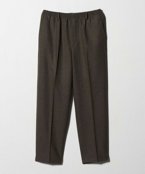 green label relaxing / グリーンレーベル リラクシング スラックス・ドレスパンツ | <Cellar Door>ウールポリエステル アルフレッド ベルトループ イージーパンツ(MOCA)