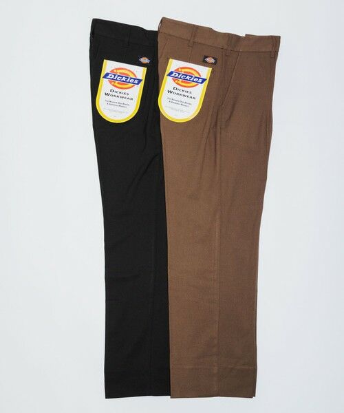 green label relaxing / グリーンレーベル リラクシング スラックス・ドレスパンツ | 【別注】<Dickies>GLR TR 1プリーツ ワイドテーパード パンツ | 詳細10
