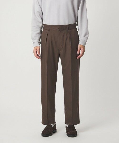 green label relaxing / グリーンレーベル リラクシング スラックス・ドレスパンツ | 【別注】<Dickies>GLR TR 1プリーツ ワイドテーパード パンツ | 詳細12