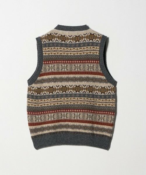 green label relaxing / グリーンレーベル リラクシング ニット・セーター | ＜HARLEY OF SCOTLAND＞フェアアイル ニットベスト | 詳細1