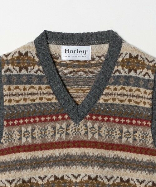 green label relaxing / グリーンレーベル リラクシング ニット・セーター | ＜HARLEY OF SCOTLAND＞フェアアイル ニットベスト | 詳細2