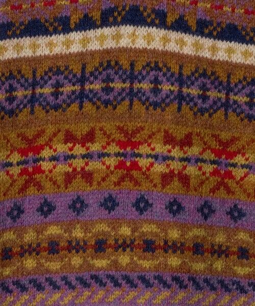 green label relaxing / グリーンレーベル リラクシング ニット・セーター | ＜HARLEY OF SCOTLAND＞フェアアイル ニットベスト | 詳細7