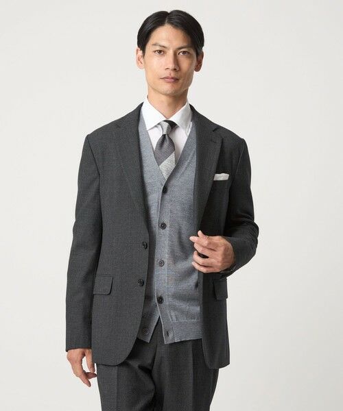 green label relaxing / グリーンレーベル リラクシング セットアップ | A+ TWPU バーズアイ 2B スリム ジャケット -ウォッシャブル・ストレッチ- | 詳細2