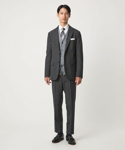 green label relaxing / グリーンレーベル リラクシング セットアップ | A+ TWPU バーズアイ 2B スリム ジャケット -ウォッシャブル・ストレッチ- | 詳細3