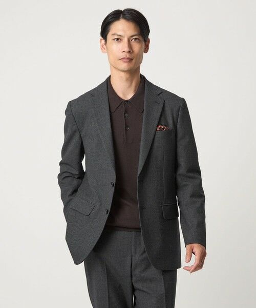 green label relaxing / グリーンレーベル リラクシング セットアップ | A+ TWPU バーズアイ 2B スリム ジャケット -ウォッシャブル・ストレッチ- | 詳細4