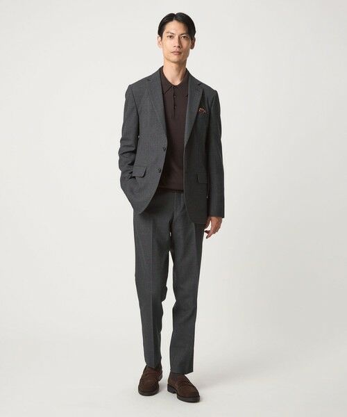 green label relaxing / グリーンレーベル リラクシング セットアップ | A+ TWPU バーズアイ 2B スリム ジャケット -ウォッシャブル・ストレッチ- | 詳細5