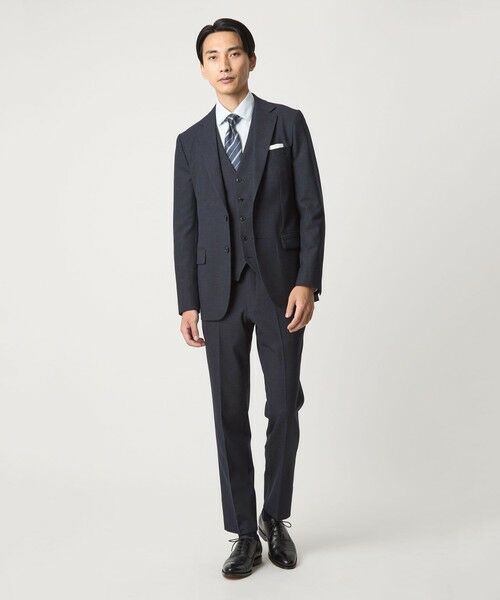 green label relaxing / グリーンレーベル リラクシング セットアップ | A+ TWPU バーズアイ 2B スリム ジャケット -ウォッシャブル・ストレッチ- | 詳細10