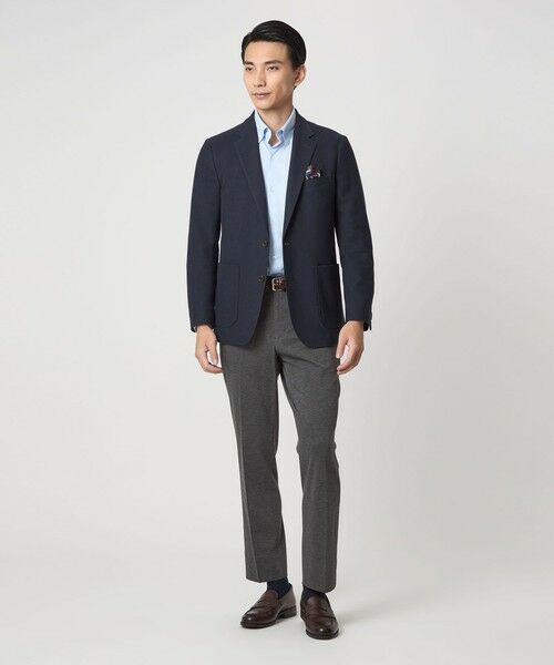 green label relaxing / グリーンレーベル リラクシング テーラードジャケット | ECOPET(R) ハニカムジャージ 2B ジャケット -ウォッシャブル- | 詳細5