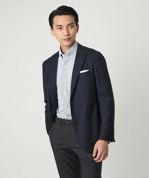 green label relaxing / グリーンレーベル リラクシング テーラードジャケット | REDA BLAZER ホップサック 2B RG ジャケット | 詳細10