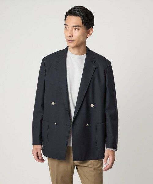 green label relaxing/グリーンレーベル リラクシング アムンゼン ダブルブレスト 4B 01 ジャケット NAVY M green label relaxing/グリーンレーベル リラクシング アムンゼン ダブルブレスト 4B 01 ジャケット NAVY M