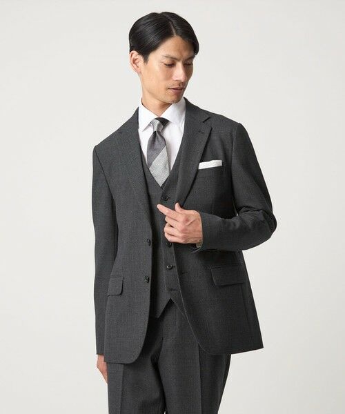 green label relaxing / グリーンレーベル リラクシング セットアップ | A+ TWPU バーズアイ 5B スリム ベスト -ウォッシャブル- | 詳細1