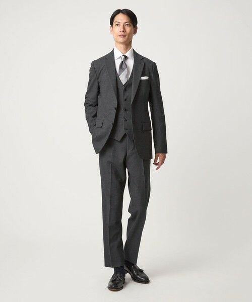 green label relaxing / グリーンレーベル リラクシング セットアップ | A+ TWPU バーズアイ 5B スリム ベスト -ウォッシャブル- | 詳細2