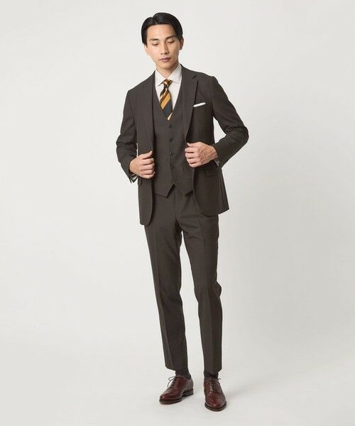 green label relaxing / グリーンレーベル リラクシング セットアップ | A+ TWPU バーズアイ 5B スリム ベスト -ウォッシャブル- | 詳細10