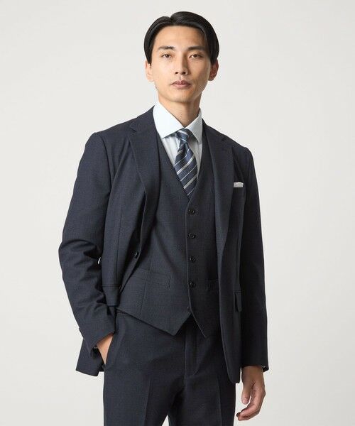 green label relaxing / グリーンレーベル リラクシング セットアップ | A+ TWPU バーズアイ 5B スリム ベスト -ウォッシャブル- | 詳細16