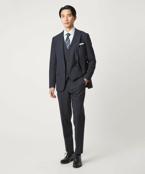 green label relaxing / グリーンレーベル リラクシング セットアップ | A+ TWPU バーズアイ 5B スリム ベスト -ウォッシャブル- | 詳細17