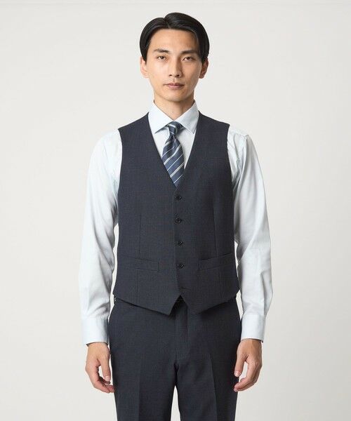 green label relaxing / グリーンレーベル リラクシング セットアップ | A+ TWPU バーズアイ 5B スリム ベスト -ウォッシャブル- | 詳細18