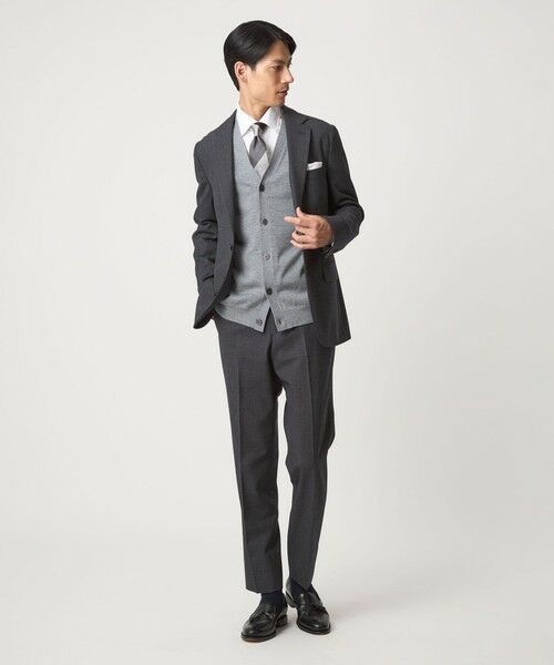 green label relaxing / グリーンレーベル リラクシング カーディガン・ボレロ | Super 120's ハイゲージ ニット カーディガン | 詳細3