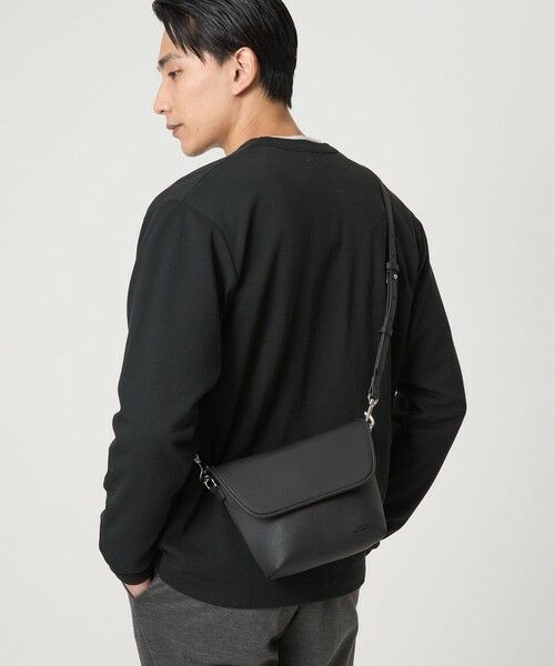 green label relaxing / グリーンレーベル リラクシング ショルダーバッグ | シボ レザーライク フラップ ショルダーバッグ | 詳細3