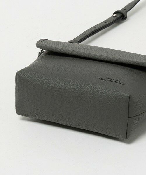 green label relaxing / グリーンレーベル リラクシング ショルダーバッグ | シボ レザーライク フラップ ショルダーバッグ | 詳細18