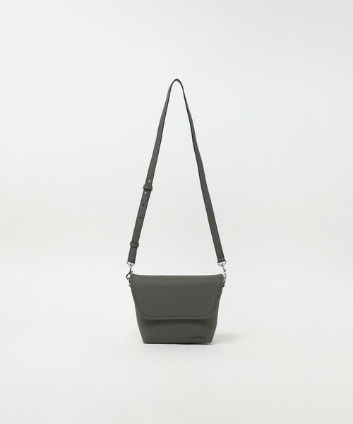green label relaxing/グリーンレーベル リラクシング シボ レザーライク フラップ ショルダーバッグ MD. GRAY FREE green label relaxing/グリーンレーベル リラクシング シボ レザーライク フラップ ショルダーバッグ MD. GRAY FREE