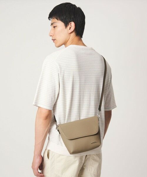 シボ レザーライク フラップ ショルダーバッグ （ショルダーバッグ