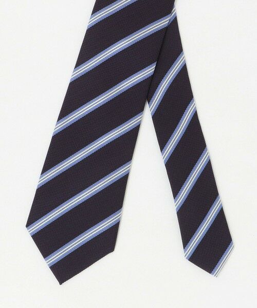 green label relaxing / グリーンレーベル リラクシング ネクタイ | GLR シルク3 8.0cm ストライプ1 ネクタイ | 詳細7