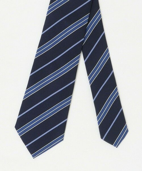 green label relaxing / グリーンレーベル リラクシング ネクタイ | GLR シルク3 8.0cm ストライプ2 ネクタイ | 詳細7