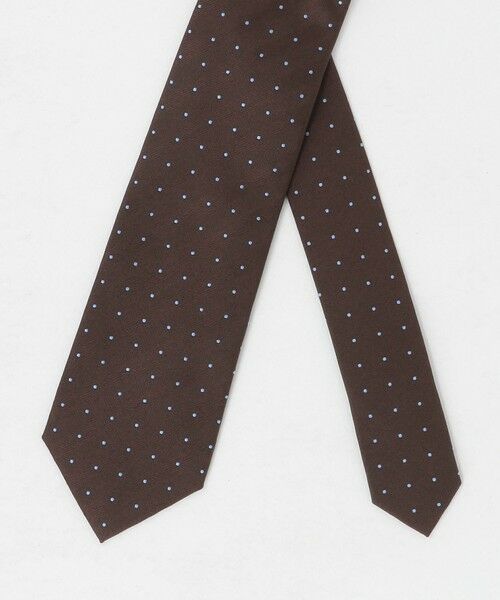 green label relaxing / グリーンレーベル リラクシング ネクタイ | GLR シルク3 8.0cm ドット ネクタイ | 詳細1