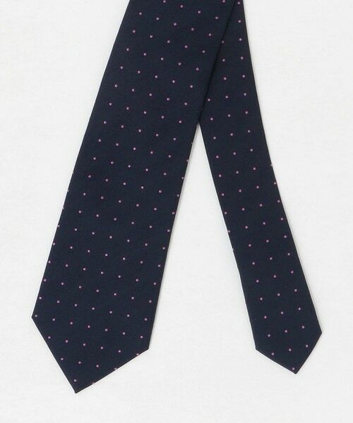 green label relaxing / グリーンレーベル リラクシング ネクタイ | GLR シルク3 8.0cm ドット ネクタイ | 詳細7