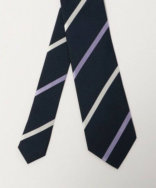green label relaxing / グリーンレーベル リラクシング ネクタイ | GLR シルク2 8.0cm ストライプ2 ネクタイ | 詳細5