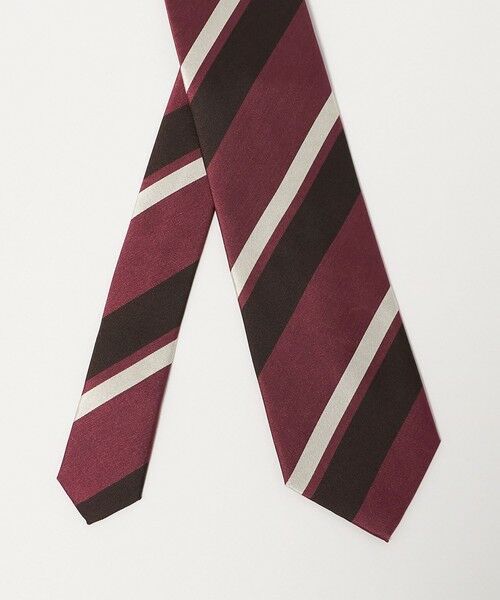 green label relaxing / グリーンレーベル リラクシング ネクタイ | GLR シルク2 8.0cm ストライプ3 ネクタイ | 詳細1