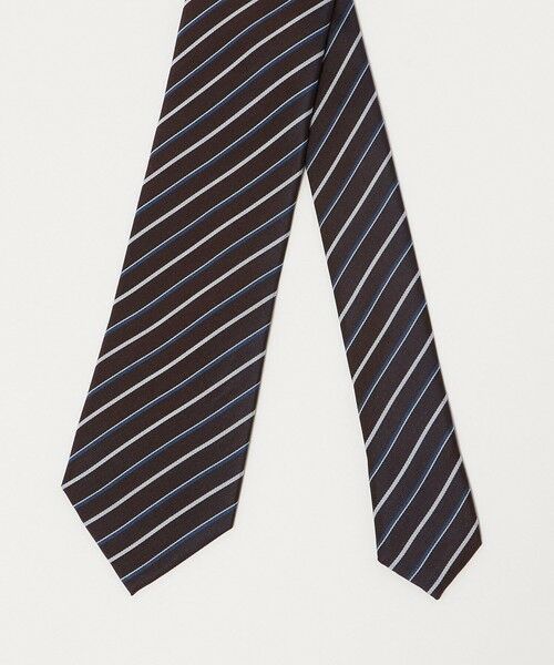 green label relaxing / グリーンレーベル リラクシング ネクタイ | GLR シルク2 8.0cm ストライプ4 ネクタイ | 詳細1