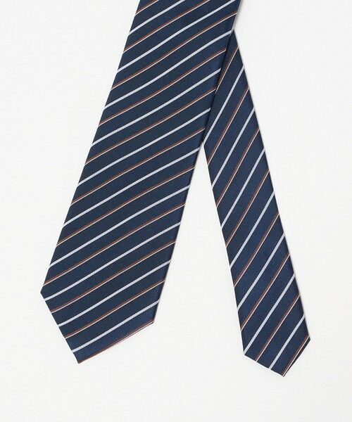 green label relaxing / グリーンレーベル リラクシング ネクタイ | GLR シルク2 8.0cm ストライプ4 ネクタイ | 詳細3