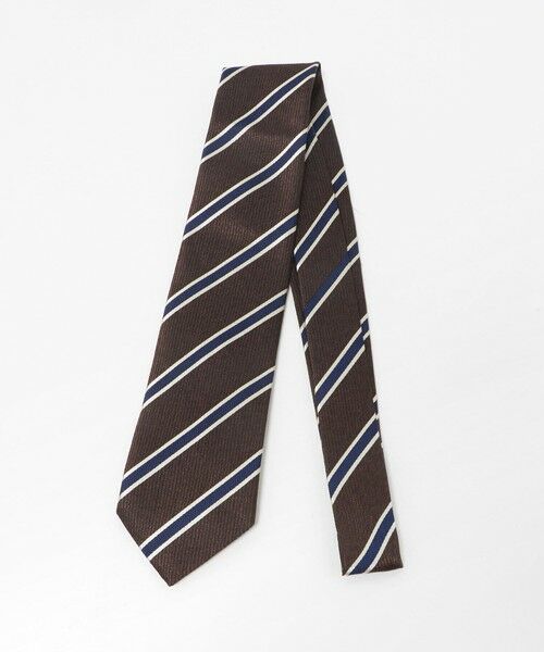 green label relaxing/グリーンレーベル リラクシング GLR ジャパン ヴィンテージ 8.0cmストライプ3 ネクタイ DK. BROWN FREE green label relaxing/グリーンレーベル リラクシング GLR ジャパン ヴィンテージ 8.0cmストライプ3 ネクタイ DK. BROWN FREE