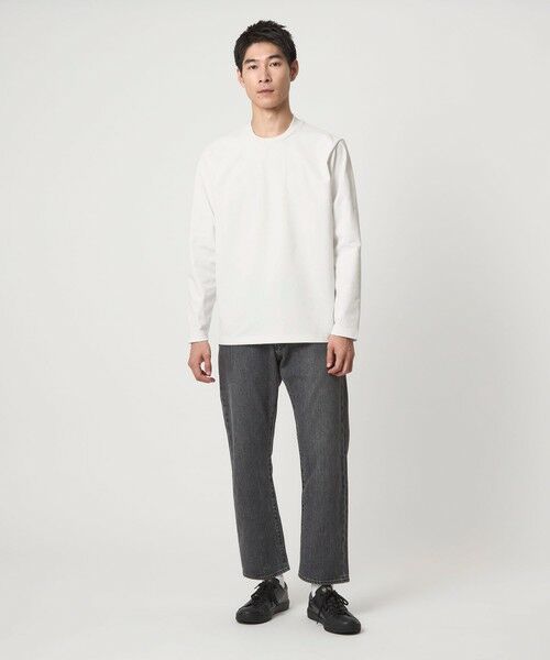 green label relaxing / グリーンレーベル リラクシング Tシャツ | 【WEB限定】JUST fit クリーン カノコ ジャケイン 長袖 Tシャツ -抗菌- | 詳細5